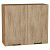 Шкаф верхний с 2-мя дверцами Флэт Natural Casella Oak 2S/Дуб Вотан 716*800*318