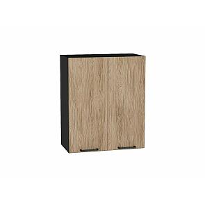 Шкаф верхний с 2-мя дверцами Флэт Natural Casella Oak 2S/Graphite 716*600*318