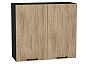 Шкаф верхний с 2-мя дверцами Флэт Natural Casella Oak 2S/Graphite 716*800*318