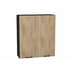 Шкаф верхний с 2-мя дверцами Флэт Natural Casella Oak 2S/Graphite 920*800*318