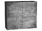 Шкаф верхний с 2-мя дверцами Флэт Temple Stone 2S/Graphite 716*800*318