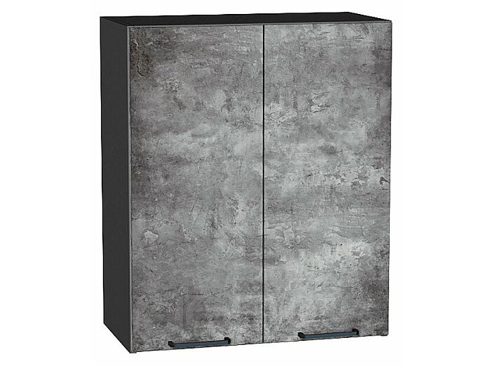 Шкаф верхний с 2-мя дверцами Флэт Temple Stone 2S/Graphite 716*600*318