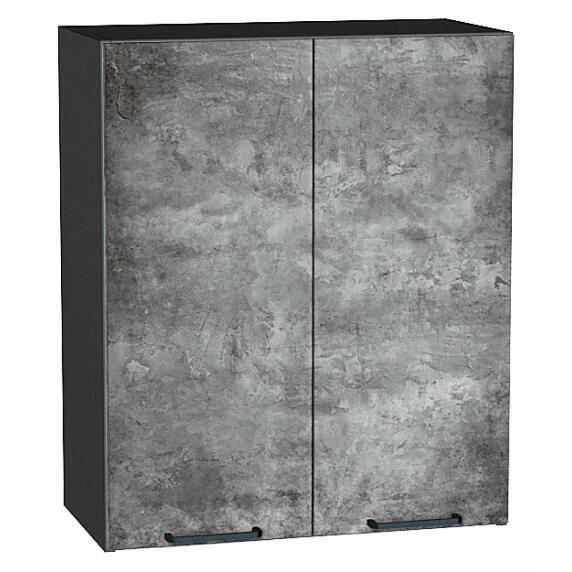 Шкаф верхний с 2-мя дверцами Флэт Temple Stone 2S/Graphite 716*600*318