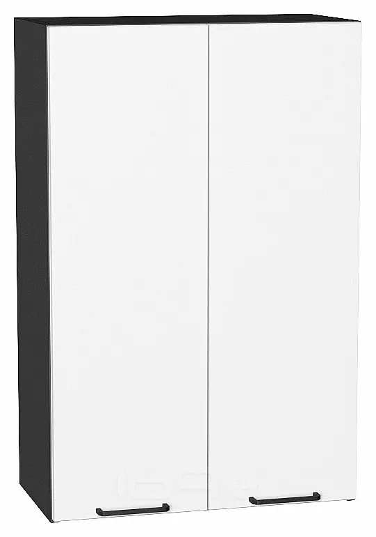 Шкаф верхний с 2-мя дверцами Флэт White In 2S/Graphite 920*600*318