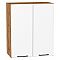 Шкаф верхний с 2-мя дверцами Флэт White In 2S/Дуб Вотан 716*600*318 Шкаф верхний с 2-мя дверцами Флэт White In 2S/Дуб Вотан 716*600*318