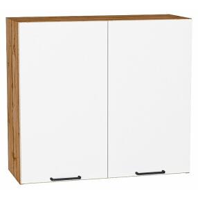 Шкаф верхний с 2-мя дверцами Флэт White In 2S/Дуб Вотан 716*800*318
