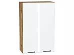 Шкаф верхний с 2-мя дверцами Флэт White In 2S/Дуб Вотан 920*600*318