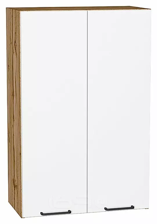 Шкаф верхний с 2-мя дверцами Флэт White In 2S/Дуб Вотан 920*600*318