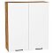 Шкаф верхний с 2-мя дверцами Флэт White In 2S/Дуб Вотан 920*800*318 Шкаф верхний с 2-мя дверцами Флэт White In 2S/Дуб Вотан 920*800*318