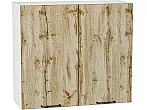 Шкаф верхний с 2-мя дверцами Флэт Wotan Oak 2S/Белый 716*800*318