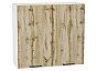 Шкаф верхний с 2-мя дверцами Флэт Wotan Oak 2S/Белый 716*800*318