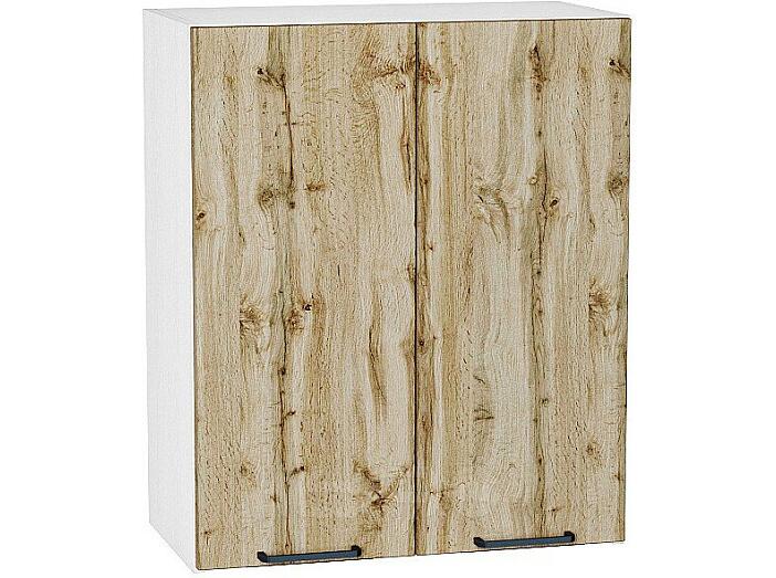 Шкаф верхний с 2-мя дверцами Флэт Wotan Oak 2S/Белый 716*600*318