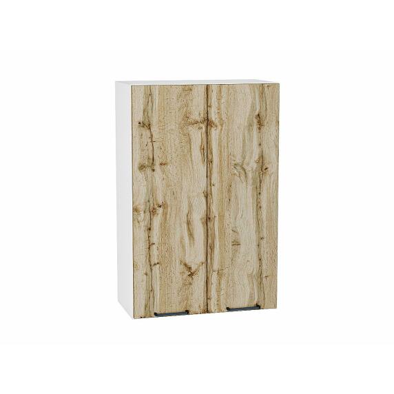 Шкаф верхний с 2-мя дверцами Флэт Wotan Oak 2S/Белый 920*600*318