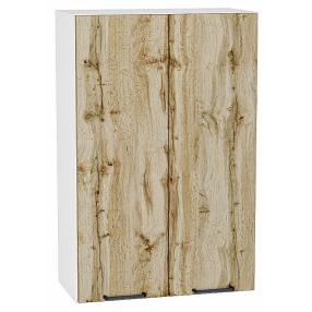 Шкаф верхний с 2-мя дверцами Флэт Wotan Oak 2S/Белый 920*600*318
