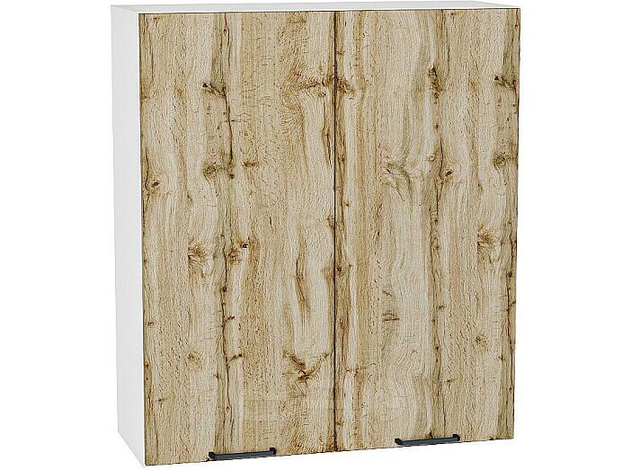 Шкаф верхний с 2-мя дверцами Флэт Wotan Oak 2S/Белый 920*800*318