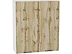 Шкаф верхний с 2-мя дверцами Флэт Wotan Oak 2S/Белый 920*800*318