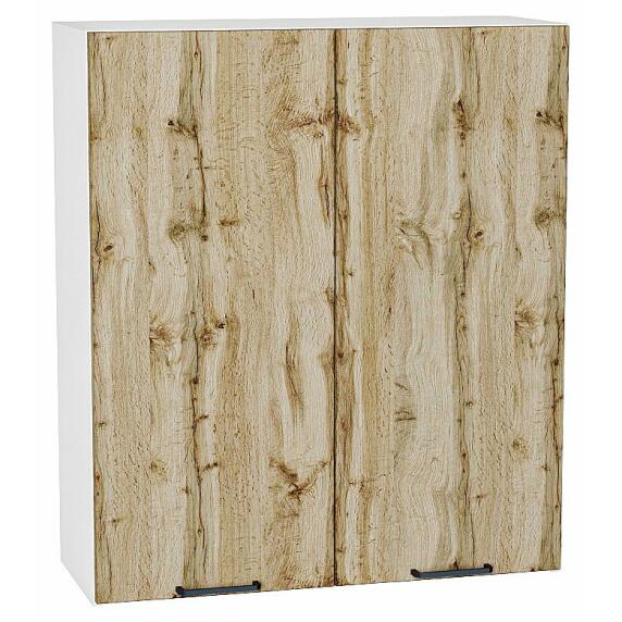 Шкаф верхний с 2-мя дверцами Флэт Wotan Oak 2S/Белый 920*800*318