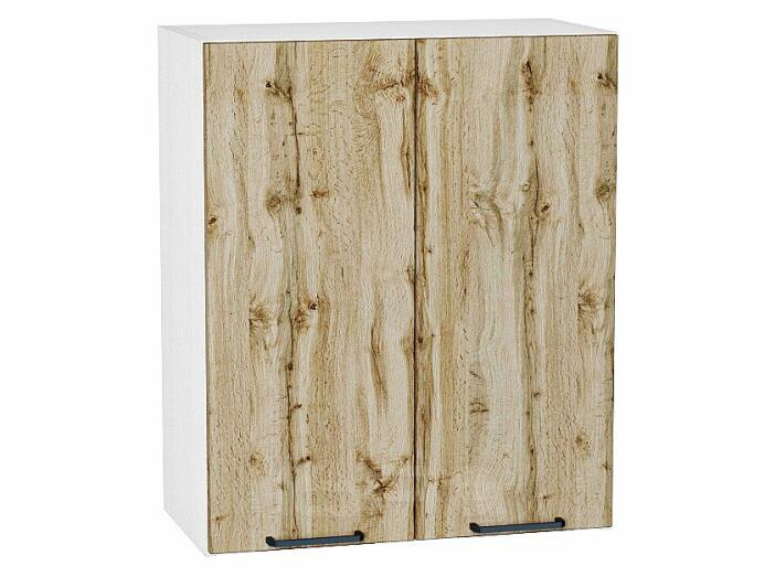 Шкаф верхний с 2-мя дверцами Флэт Wotan Oak 2S/Белый 716*600*318