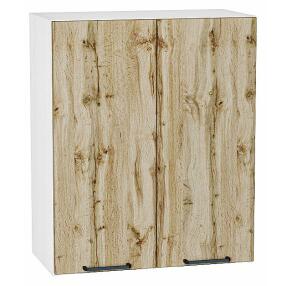 Шкаф верхний с 2-мя дверцами Флэт Wotan Oak 2S/Белый 716*600*318