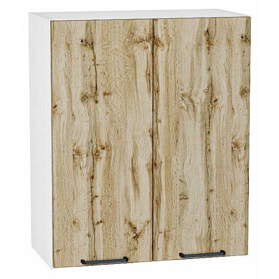 Шкаф верхний с 2-мя дверцами Флэт Wotan Oak 2S/Белый 716*600*318