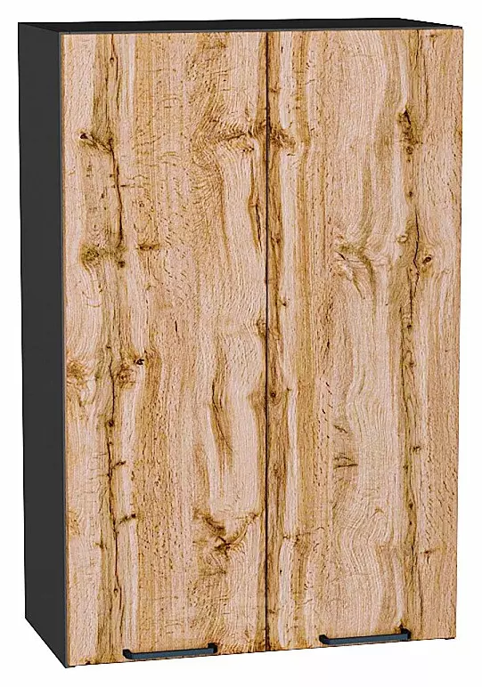 Шкаф верхний с 2-мя дверцами Флэт Wotan Oak 2S/Graphite 920*600*318