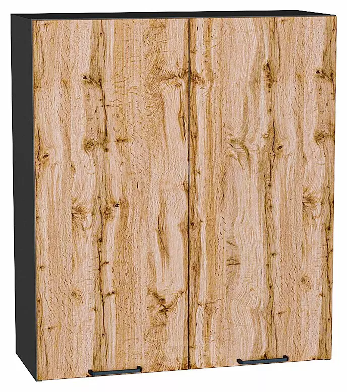 Шкаф верхний с 2-мя дверцами Флэт Wotan Oak 2S/Graphite 920*800*318