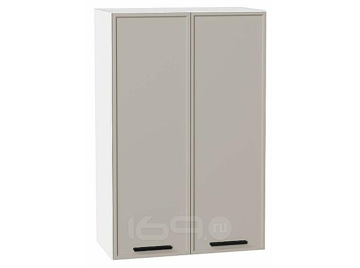 Шкаф верхний с 2-мя дверцами Фрейм Clay Silk/Белый 920*600*324
