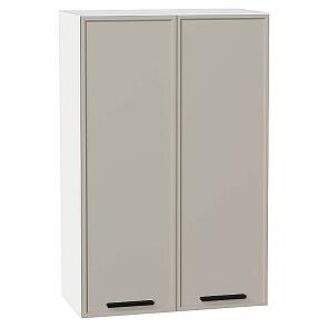 Шкаф верхний с 2-мя дверцами Фрейм Clay Silk/Белый 920*600*324