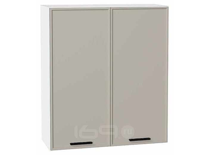 Шкаф верхний с 2-мя дверцами Фрейм Clay Silk/Белый 920*800*324