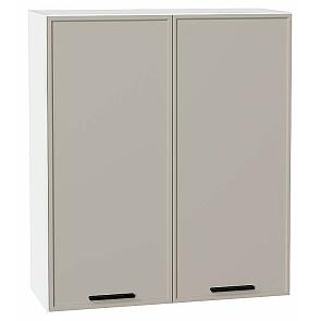 Шкаф верхний с 2-мя дверцами Фрейм Clay Silk/Белый 920*800*324