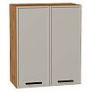 Шкаф верхний с 2-мя дверцами Фрейм Clay Silk/Дуб Вотан 716*600*324
