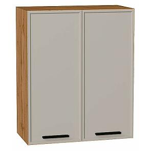 Шкаф верхний с 2-мя дверцами Фрейм Clay Silk/Дуб Вотан 716*600*324