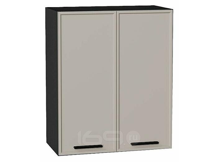 Шкаф верхний с 2-мя дверцами Фрейм Clay Silk/Graphite 716*600*324