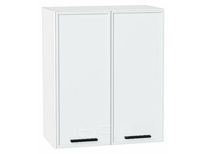 Шкаф верхний с 2-мя дверцами Фрейм White Silk/Белый 716*600*324
