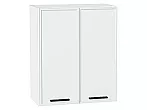 Шкаф верхний с 2-мя дверцами Фрейм White Silk/Белый 716*600*324