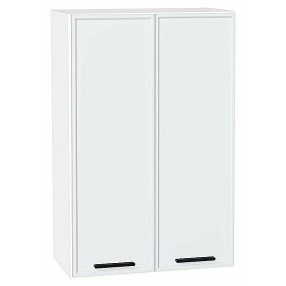 Шкаф верхний с 2-мя дверцами Фрейм White Silk/Белый 920*600*324