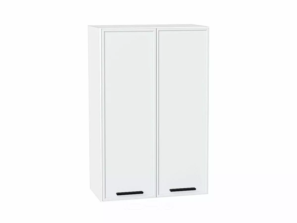 Шкаф верхний с 2-мя дверцами Фрейм White Silk/Белый 920*600*324