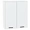 Шкаф верхний с 2-мя дверцами Фрейм White Silk/Белый 920*800*324