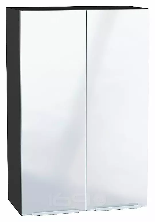 Шкаф верхний с 2-мя дверцами Фьюжн Angel Graphite 920*600*320