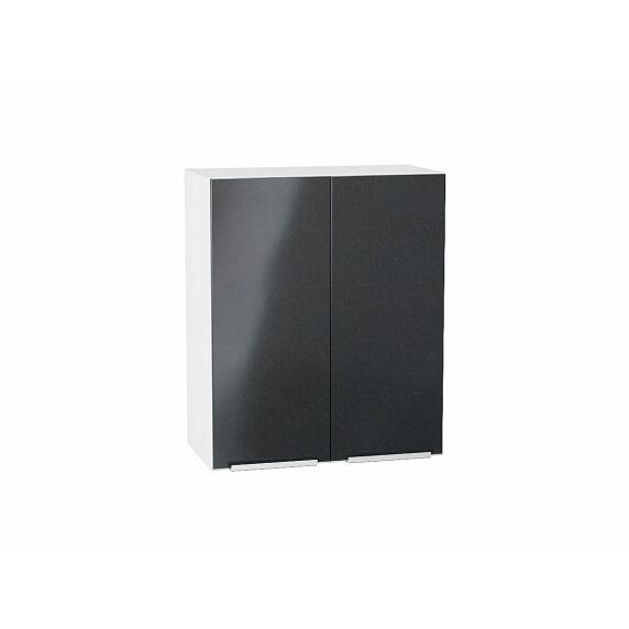 Шкаф верхний с 2-мя дверцами Фьюжн Anthracite Белый 716*600*320