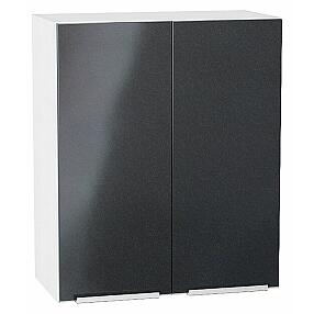 Шкаф верхний с 2-мя дверцами Фьюжн Anthracite Белый 716*600*320