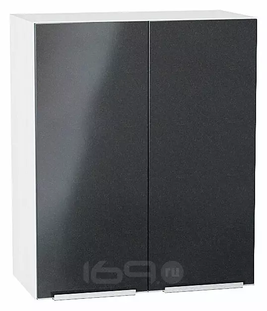 Шкаф верхний с 2-мя дверцами Фьюжн Anthracite Белый 716*600*320