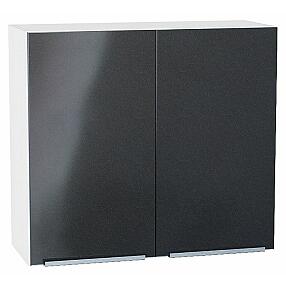 Шкаф верхний с 2-мя дверцами Фьюжн Anthracite Белый 716*800*320