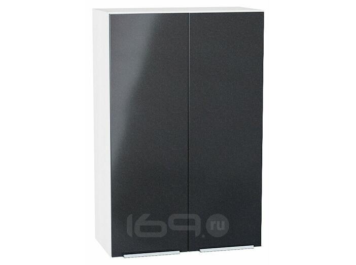 Шкаф верхний с 2-мя дверцами Фьюжн Anthracite Белый 920*600*320
