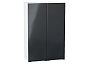 Шкаф верхний с 2-мя дверцами Фьюжн Anthracite Белый 920*600*320