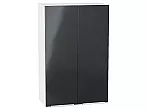 Шкаф верхний с 2-мя дверцами Фьюжн Anthracite Белый 920*600*320