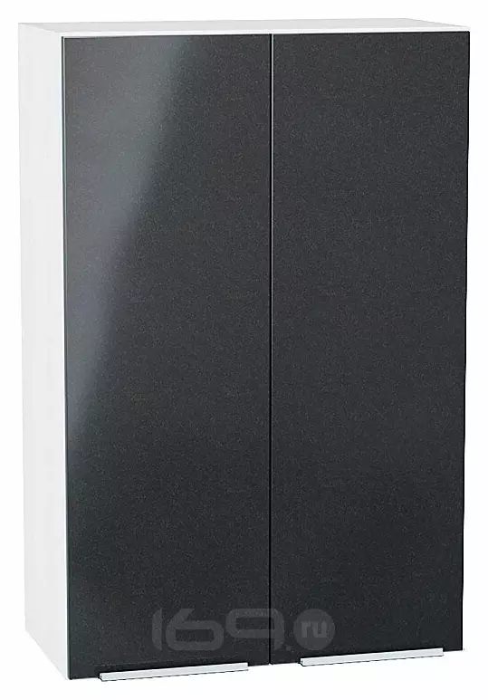 Шкаф верхний с 2-мя дверцами Фьюжн Anthracite Белый 920*600*320