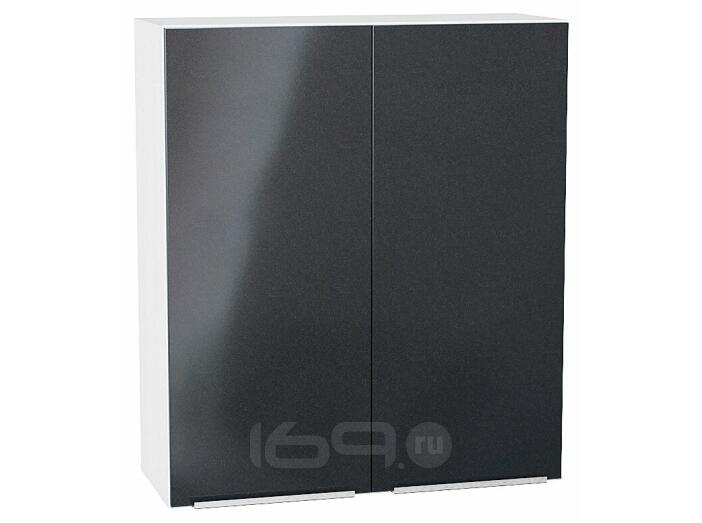 Шкаф верхний с 2-мя дверцами Фьюжн Anthracite Белый 920*800*320