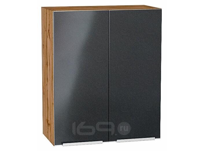Шкаф верхний с 2-мя дверцами Фьюжн Anthracite Дуб Вотан 716*600*320