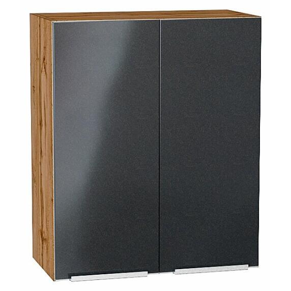 Шкаф верхний с 2-мя дверцами Фьюжн Anthracite Дуб Вотан 716*600*320